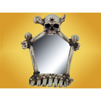 Miroir Squelette Crânes et Ossements Gothique Mobilier Fantasy Miroirs Macabres