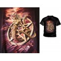 T Shirt  Curse Of Ishtar Alchemy Gothic Pentagramme et Créature Fantasy Malédiction