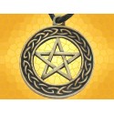 Pendentif Celtique Pentagramme avec Noeuds Bijou Bronze Celte Pentagram