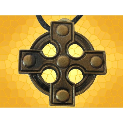 Pendentif Celte Croix Celtique Bronze Bijou Antique Légendaire Médiéval