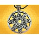 Pendentif Celtique Fleur Celte Bijou Légendaire Antique Collier Médiéval