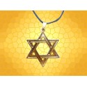 Pendentif Religieux Étoile de David Judaïque Collier Antique Croix Pentagramme