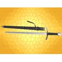 Épée de TEMPLIER avec Fourreau Cuir Réplique Épées templières