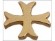 Pin Croix Templier étroit doré Pins Chrétien Croisades