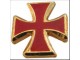 Pin Croix Templier Large Rouge Pins Chrétien Croisades