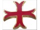 Pin Croix Templiers Rouge étroite Pins Chrétien Croisades