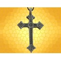Pendentif Religieux Croix Bijou Croix Celte Dentelée Symbolique Médiévale