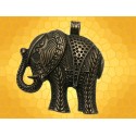 Pendentif ÉLÉPHANT Bronze Collier Animaux Symboles éléphants Hindous