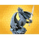 Ouvre Lettres Figurine Dragon et Épée Runique Coupe Papier Gothique Dragons
