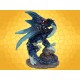 Statuette Petit Dragon Bleu Pailleté sur Rochers Dragons Couleur