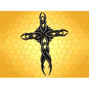 Plaque Murale Croix Celte Décoration Celtique Symbole Crucifix Ajouré
