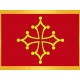 Drapeau Occitan Étoile Occitane jaune sur fond rouge Drapeaux Régionaux
