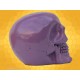 Crâne Violet Brillant Squelette Humain Décoration Gothique