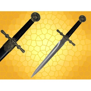 Dague Aigle Médiévale Mini épée du Moyen Age Rapace avec Fourreau