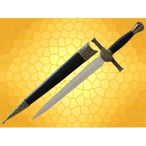 Dague Mac LEOD Médiévale Mini épée du Moyen Age Duncan Mc Leod avec Fourreau