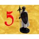 Lot de 6 Série Six Figurines Chevaliers Templiers en Armure
