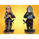 Figurine Soldat Médiéval Humoristique Garde debout avec épée :    Figurine Soldat Médiéval Humoristique Garde debout avec épée ME7018   