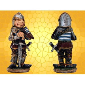 Figurine Soldat Médiéval Humoristique Garde debout avec épée
