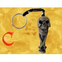 Porte Clés Pendentif Squelette Crâne Totem Porte-Clef Gothique Pirate